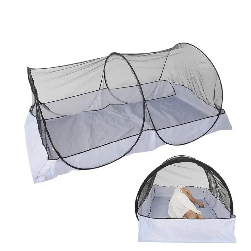 Foldable Camping Tent Pop Up Mesh Single Person Tent Portable Mesh Screen Room Canopy Sun Shelter Outdoor Anti-mosquito net Tent