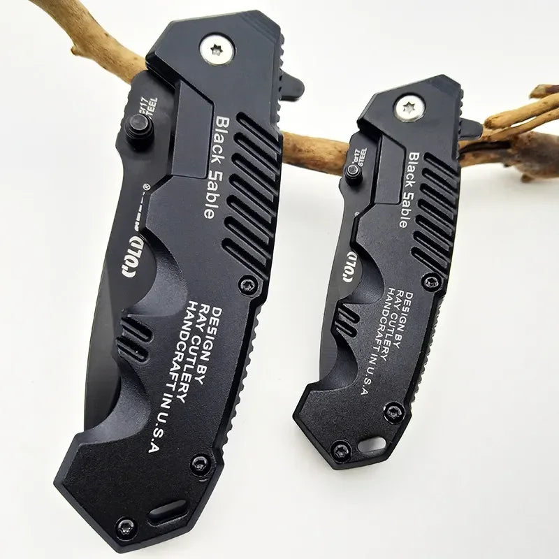 Folding Knife High hardnessTactical Survival Knife Outdoor Self-defense Knife Hiking Hunting Pocket Knife Camping EDC Tool Sharp